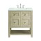 James Martin Vanities 30'' Single Vanity, Whitewashed Oak w/ 3 CM Ethereal Noctis Quartz Top 330-V30-WWO-3ENC - alternate 1